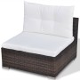 5-piece garden furniture set and brown synthetic rattan cushions by vidaXL, Garden sets - Ref: Foro24-42739, Price: 405,83 €,...