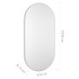 Espejo 100x50 cm vidrio de , Espejos - Ref: Foro24-326084, Precio: 40,09 €, Descuento: %