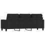 Sofá de 3 plazas de tela negro 180 cm de , Sofás - Ref: Foro24-359175, Precio: 328,06 €, Descuento: %