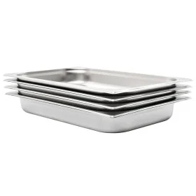 Bandejas Gastronorm 4 unidades GN 1/1 65 mm acero inoxidable de , Cubetas para mesas de vapor - Ref: Foro24-50880, Precio: 60...