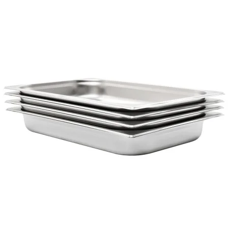Gastronorm-Tabletts 4 Einheiten GN 1/1 65 mm Edelstahl von , Eimer für Dampftische - Ref: Foro24-50880, Preis: 59,17 €, Rabat...