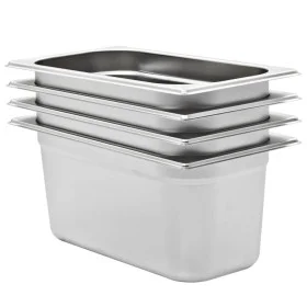 Gastronorm-Tabletts 4 Einheiten GN 1/3 150 mm Edelstahl von , Eimer für Dampftische - Ref: Foro24-50896, Preis: 62,07 €, Raba...