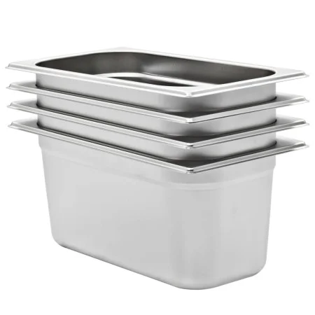 Gastronorm-Tabletts 4 Einheiten GN 1/3 150 mm Edelstahl von , Eimer für Dampftische - Ref: Foro24-50896, Preis: 62,07 €, Raba...