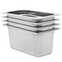 Gastronorm-Tabletts 4 Einheiten GN 1/3 150 mm Edelstahl von , Eimer für Dampftische - Ref: Foro24-50896, Preis: 68,67 €, Raba...