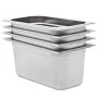 Gastronorm-Tabletts 4 Einheiten GN 1/3 150 mm Edelstahl von , Eimer für Dampftische - Ref: Foro24-50896, Preis: 62,07 €, Raba...