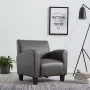 Sillón de cuero sintético gris de , Sillones - Ref: Foro24-248619, Precio: 181,19 €, Descuento: %