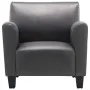 Sillón de cuero sintético gris de , Sillones - Ref: Foro24-248619, Precio: 181,19 €, Descuento: %