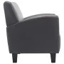 Sillón de cuero sintético gris de , Sillones - Ref: Foro24-248619, Precio: 181,19 €, Descuento: %