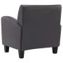 Sillón de cuero sintético gris de , Sillones - Ref: Foro24-248619, Precio: 181,19 €, Descuento: %