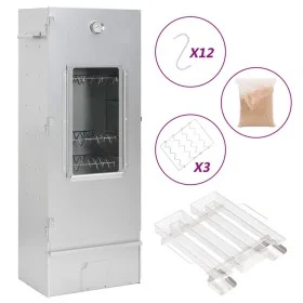 BBQ-Räucherofen mit Kaltrauchgenerator aus verzinktem Stahl von , Grillen - Ref: Foro24-3200758, Preis: 209,63 €, Rabatt: %