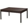 6-teiliges Gartenmöbel-Set und braune synthetische Rattankissen von vidaXL, Gartensets - Ref: Foro24-43009, Preis: 363,41 €, ...