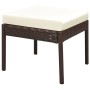 6-teiliges Gartenmöbel-Set und braune synthetische Rattankissen von vidaXL, Gartensets - Ref: Foro24-43009, Preis: 363,41 €, ...