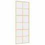Puerta corredera dorada de vidrio ESG transparente y aluminio de , Puertas para el hogar - Ref: Foro24-155166, Precio: 123,49...