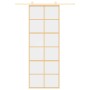 Goldene Schiebetür aus transparentem ESG-Glas und Aluminium von , Türen für zu Hause - Ref: Foro24-155166, Preis: 121,71 €, R...