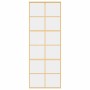 Sliding door made of transparent ESG glass and golden aluminum by , Doors for the home - Ref: Foro24-155166, Price: 121,71 €,...