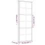 Goldene Schiebetür aus transparentem ESG-Glas und Aluminium von , Türen für zu Hause - Ref: Foro24-155166, Preis: 127,03 €, R...