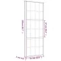 Sliding door made of transparent ESG glass and golden aluminum by , Doors for the home - Ref: Foro24-155172, Price: 149,22 €,...