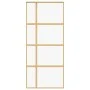 Goldene Schiebetür aus transparentem ESG-Glas und Aluminium von , Türen für zu Hause - Ref: Foro24-155191, Preis: 134,09 €, R...