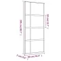 Goldene Schiebetür aus transparentem ESG-Glas und Aluminium von , Türen für zu Hause - Ref: Foro24-155191, Preis: 134,09 €, R...