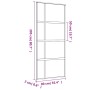Goldene Schiebetür aus transparentem ESG-Glas und Aluminium von , Türen für zu Hause - Ref: Foro24-155191, Preis: 136,21 €, R...