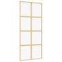Goldene Schiebetür aus transparentem ESG-Glas und Aluminium von , Türen für zu Hause - Ref: Foro24-155185, Preis: 168,06 €, R...