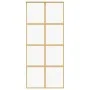 Sliding door made of transparent ESG glass and golden aluminum by , Doors for the home - Ref: Foro24-155185, Price: 171,08 €,...