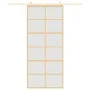 Puerta corredera dorada vidrio ESG esmerilado aluminio 90x205cm de , Puertas para el hogar - Ref: Foro24-155170, Precio: 174,...