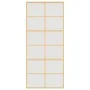 Sliding door, golden color, frosted ESG glass, aluminum, 90x205cm by , Doors for the home - Ref: Foro24-155170, Price: 184,20...