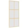 Goldene Schiebetür ESG Glas Aluminium 90x205cm von , Türen für zu Hause - Ref: Foro24-155158, Preis: 171,53 €, Rabatt: %