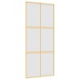 Goldene Schiebetür ESG Glas Aluminium 90x205cm von , Türen für zu Hause - Ref: Foro24-155158, Preis: 174,31 €, Rabatt: %