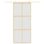 Puerta corredera dorada vidrio ESG esmerilado aluminio 90x205cm de , Puertas para el hogar - Ref: Foro24-155158, Precio: 171,...