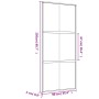 Goldene Schiebetür ESG Glas Aluminium 90x205cm von , Türen für zu Hause - Ref: Foro24-155158, Preis: 174,31 €, Rabatt: %