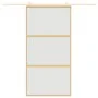 Goldene Schiebetür aus mattiertem ESG-Glas und Aluminium von , Türen für zu Hause - Ref: Foro24-155153, Preis: 181,35 €, Raba...