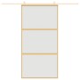 Goldene Schiebetür aus mattiertem ESG-Glas und Aluminium von , Türen für zu Hause - Ref: Foro24-155153, Preis: 184,44 €, Raba...