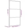 Goldene Schiebetür aus mattiertem ESG-Glas und Aluminium von , Türen für zu Hause - Ref: Foro24-155153, Preis: 181,35 €, Raba...