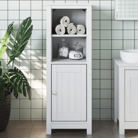 Mueble de baño BERG madera maciza de pino blanco 40x34x110 cm
