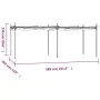 Pérgola con cubierta retráctil gris antracita 589x292x230 cm de , Carpas y cenadores - Ref: Foro24-360122, Precio: 429,57 €, ...