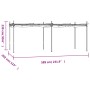 Pergola with retractable anthracite gray cover 589x292x230 cm by , Tents and gazebos - Ref: Foro24-360122, Price: 439,15 €, D...