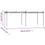 Cream-colored pergola with retractable cover 589x292x230 cm by , Tents and gazebos - Ref: Foro24-360120, Price: 406,27 €, Dis...