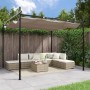 Pergola with taupe gray retractable cover 295x292x230 cm by , Tents and gazebos - Ref: Foro24-360115, Price: 241,47 €, Discou...