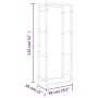 Kaminholzregal Edelstahl 50x28x132 cm von , Brennholztaschen und -halter - Ref: Foro24-357861, Preis: 39,89 €, Rabatt: %