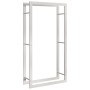 Estante para leña acero inoxidable 80x28x154 cm de , Bolsas y soportes de leña - Ref: Foro24-357863, Precio: 59,86 €, Descuen...