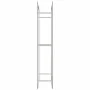 Stainless steel firewood rack 80x28x154 cm by , Firewood bags and holders - Ref: Foro24-357863, Price: 58,82 €, Discount: %