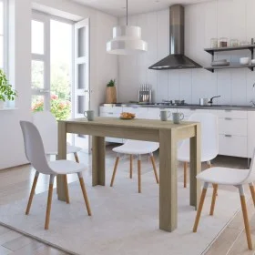 Sonoma oak chipboard dining table 120x60x76 cm by , Kitchen and dining tables - Ref: Foro24-800435, Price: 70,56 €, Discount: %