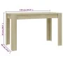 Esstisch aus Sonoma-Eichenspanplatte, 120 x 60 x 76 cm von , Küchen- und Esstische - Ref: Foro24-800435, Preis: 70,56 €, Raba...