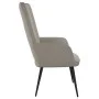 Silla de relajación de terciopelo gris claro de , Sillones - Ref: Foro24-327677, Precio: 103,31 €, Descuento: %