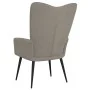 Silla de relajación de terciopelo gris claro de , Sillones - Ref: Foro24-327677, Precio: 103,31 €, Descuento: %