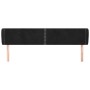 Cabecero de terciopelo negro 183x23x78/88 cm de , Cabeceros y pies de cama - Ref: Foro24-3117066, Precio: 60,60 €, Descuento: %