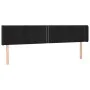Black velvet headboard with LED 183x16x78/88 cm by , Headboards and footboards - Ref: Foro24-3123158, Price: 65,78 €, Discoun...