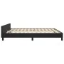 Bettgestell mit schwarzem Samtkopfteil 180x200 cm von , Betten und Lattenroste - Ref: Foro24-3125710, Preis: 212,26 €, Rabatt: %